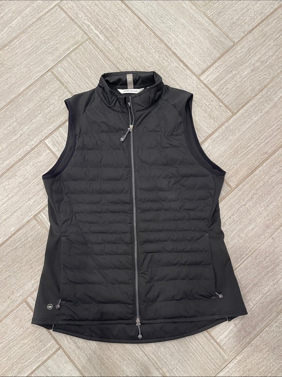 Peter Millar Jackets & Blazers - Peter Millar Black Quilted Hybrid Vest - Women's Lightweight Layer